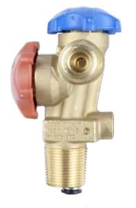 Dual phase refrigerant valve - inlet 25E, outlet 2x 21.8-1/14” RH, PRV 42 bar