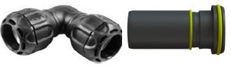 SPRINT Kniekoppeling PE25xPE25 GAS SDR11